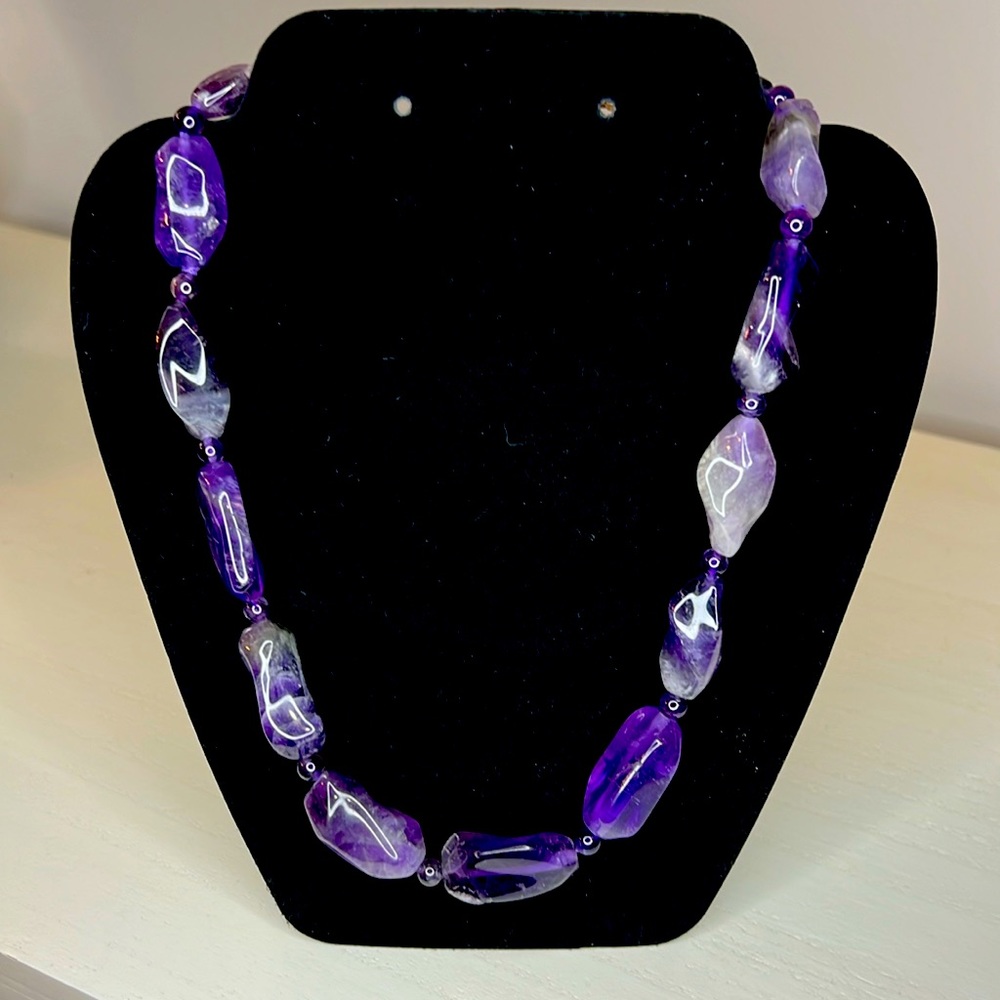 Jay King Desert Rose Trading Mine Finds Purple Amethyst Necklace